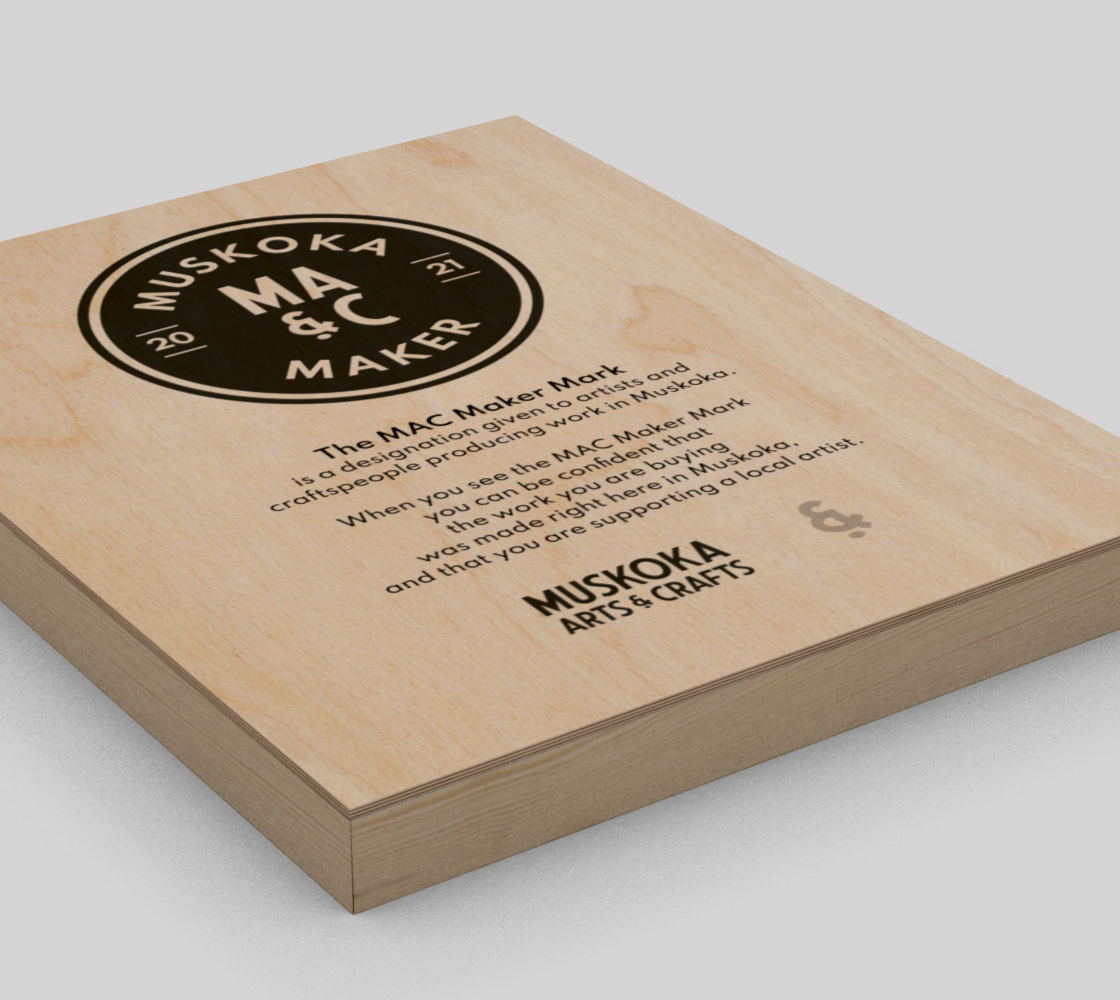 5-MMM Plaque with Black Logo (8"x10")