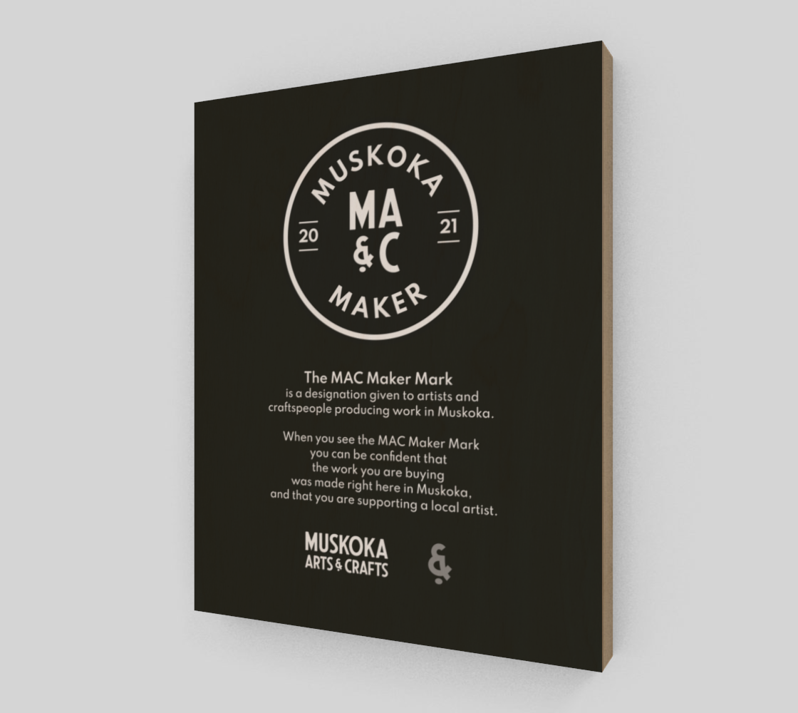 11-MMM Black Wood Plaque (8"x10")