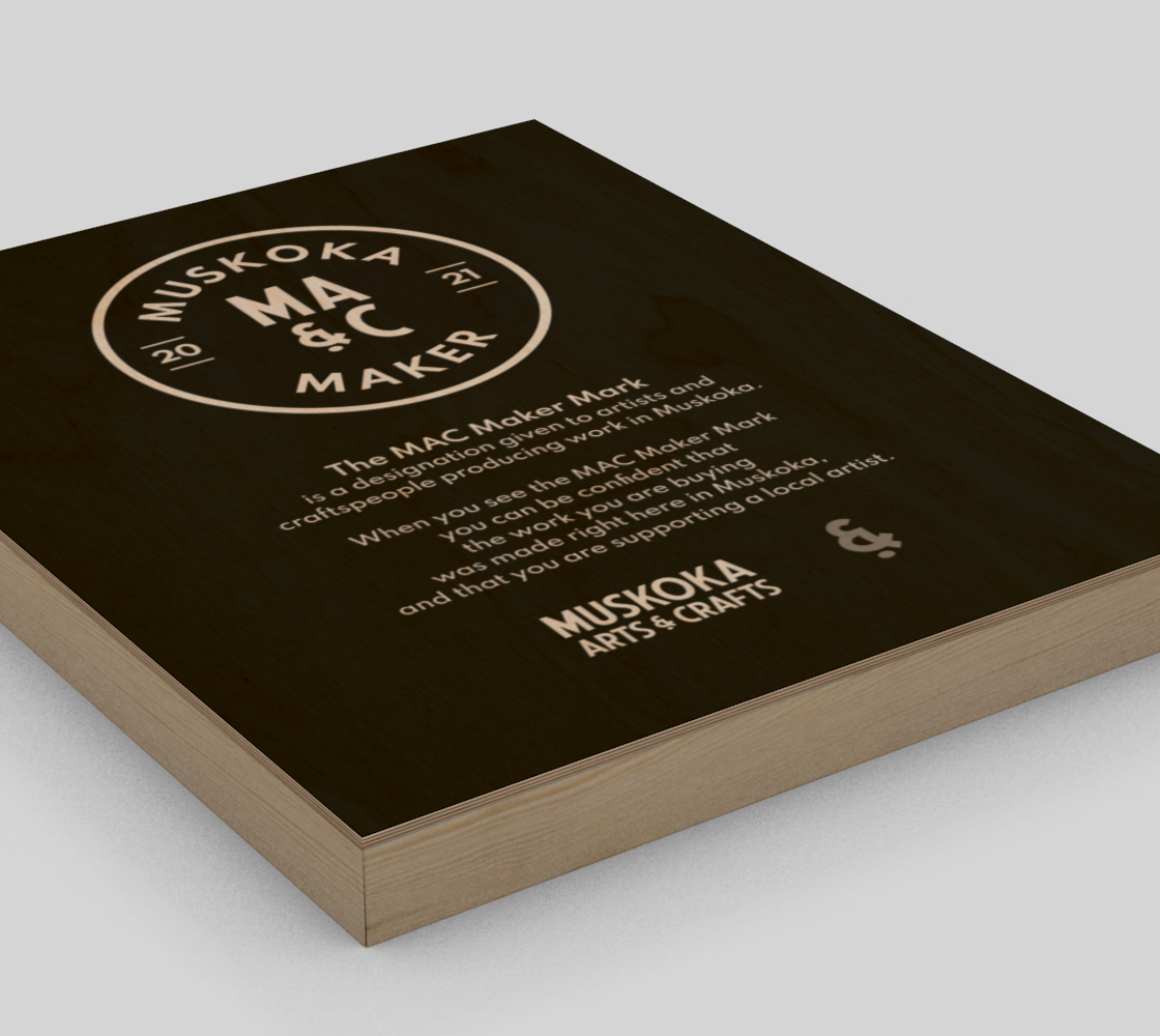 11-MMM Black Wood Plaque (8"x10")