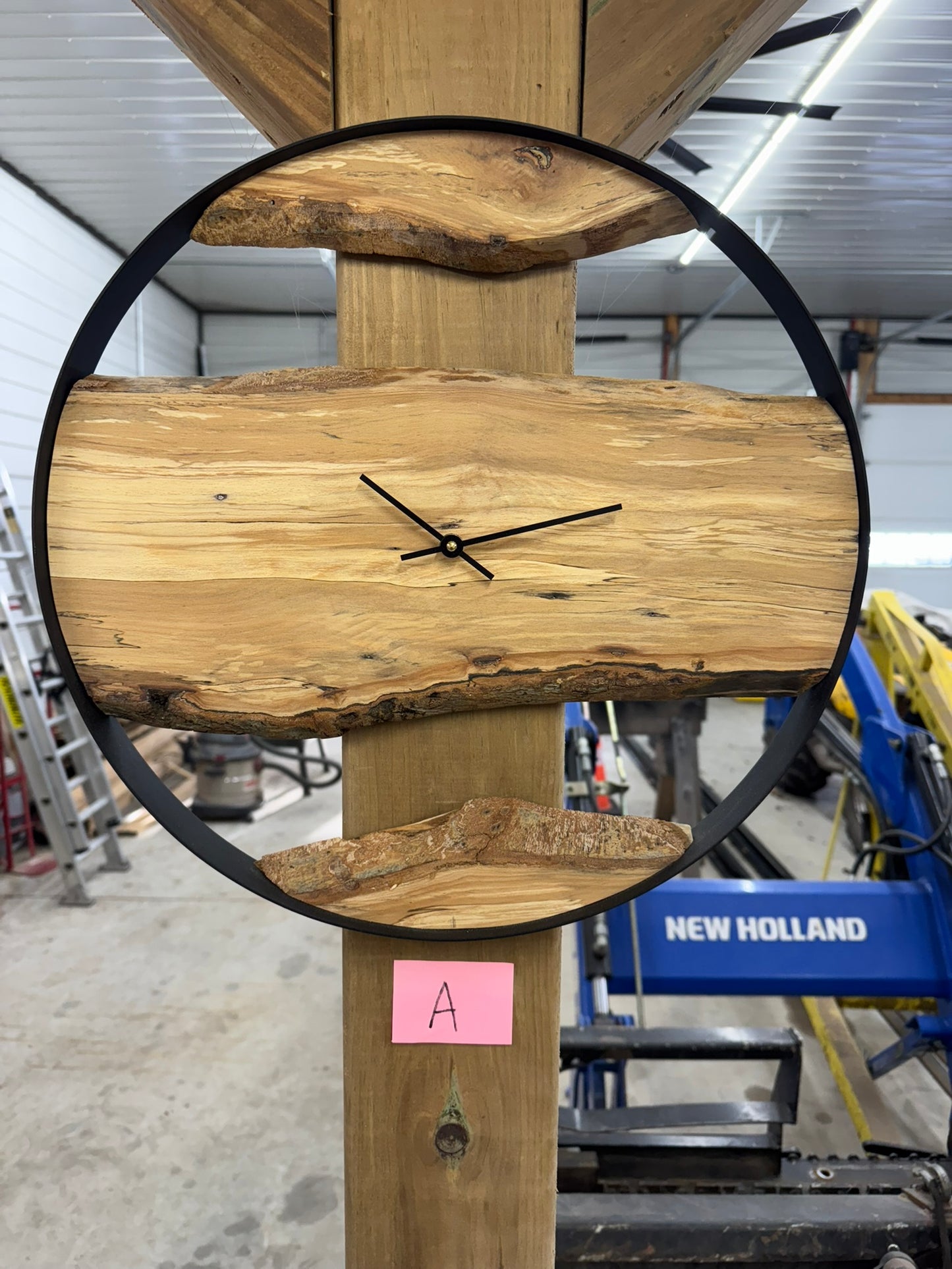 Spalted Beech 18" Clock A