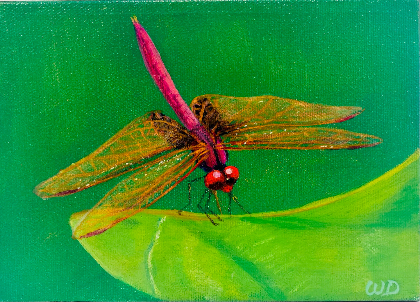 Dragonfly #14 | Violet Dropwing - Artist Wendie Donabie