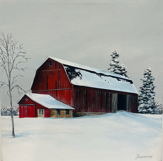 Winter's Touch Of Red - Artist Janet Liesemer