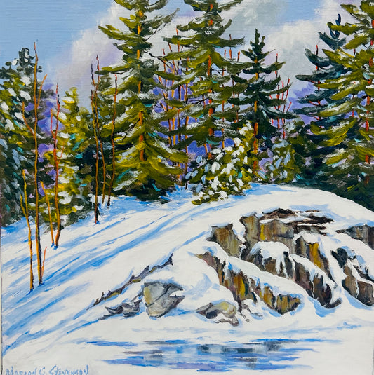 Rocks Of Lake Elmo, Lake Muskoka - Artist Marion Stevenson