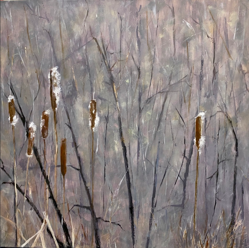 December Cattails by Marnie Wright