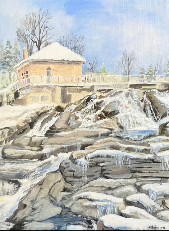 Bracebridge Falls in Winter by Christine Bojahra