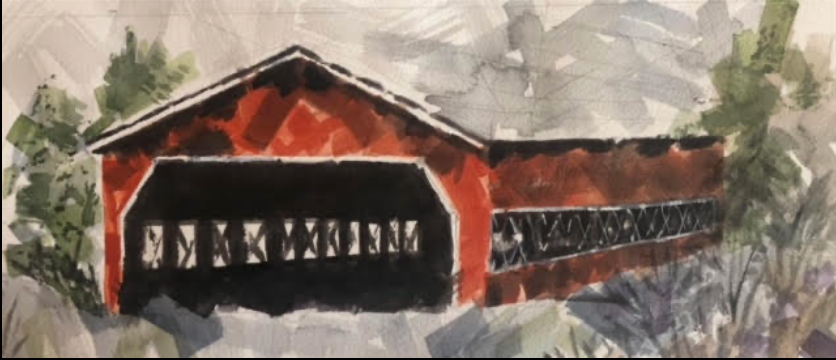 Covered Bridge, Bracebridge by Nancy Watt