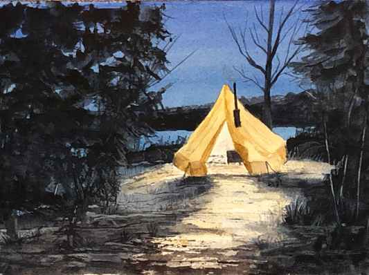 Winter Camping by Pat Schofield