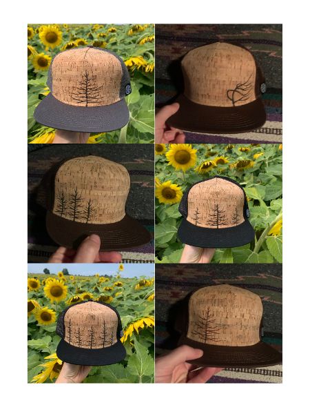 Handdrawn Cork Hat