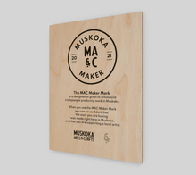 Load image into Gallery viewer, 3-MMM Wood Plaque with Clear Logo (12&quot;x16&quot;)
