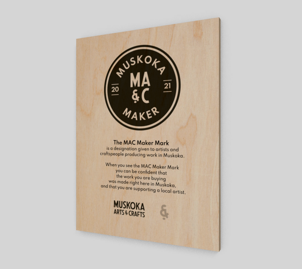 4-MMM Wood Plaque with Black Logo (12