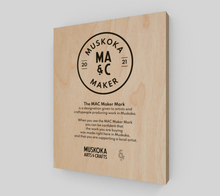 Load image into Gallery viewer, 2-MMM Wood Plaque with Clear Logo (8&quot;x10&quot;)
